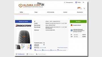 Alzura Tyre24: Neues Tool für Reifenpreise
