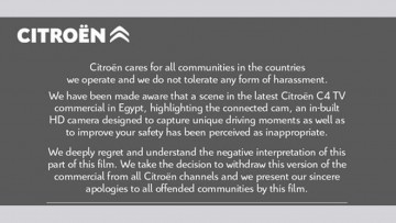 Ägypten: Citroën zieht skandalösen Werbespot zurück