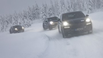 Erprobungsfahrten am Polarkreis: Neuer Porsche Cayenne im Winter-Trainingslager