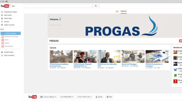 Youtube-Kanal von Progas