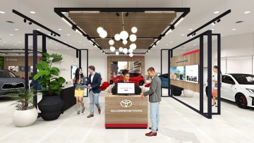 Toyotas neue Autohäuser: Ein "phygitales" Schauraumkonzept