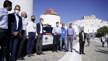 Griechische Insel: Erste E-Autos von VW unterwegs