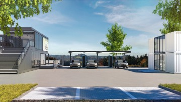 Schnellladestationen und Probefahrten am Irschenberg: Volvo und Polestar eröffnen "Powerstop"