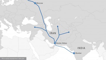 Erste TIR-Beförderung von Iran nach Indien entlang des INSTC geplant