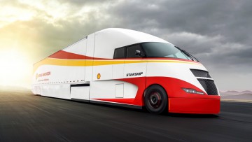 Shell enthüllt futuristischen Konzept-Lkw