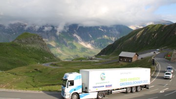 DAF E-Lkw im Test in den Alpen