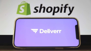 Shopify Deliverr Handy E-Commerce Logo