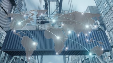 Symbolbild Containertracking weltweit