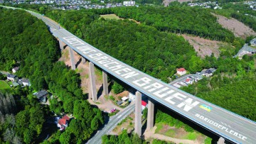 Die Autobahn-Brücke Rahmede in Lüdenscheid