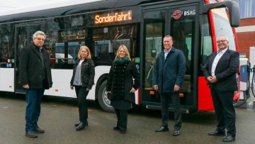 Alternative Antriebe: Weitere 39 Stadtbusse mit Stern für die BSAG