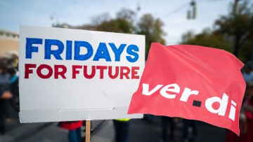 Streiks: Verdi streikt gemeinsam mit "Fridays For Future"