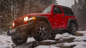 Fahrbericht Jeep Wrangler: Auf Schneetour