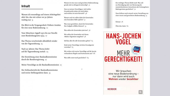 HB Hans-Jochen Vogel: Mehr Gerechtigkeit
