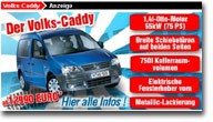 VW vermarktet "Volks-Caddy"