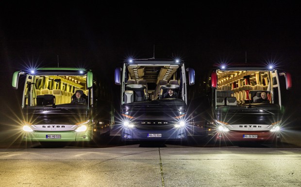 Daimler: Busse mit LED-Hauptscheinwerfern