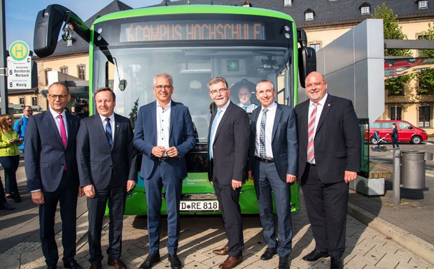 Hessens erster E-Bus fährt in Fulda