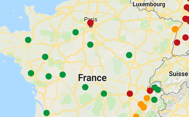 Update: Die Fahrverbote in Frankreich nehmen zu