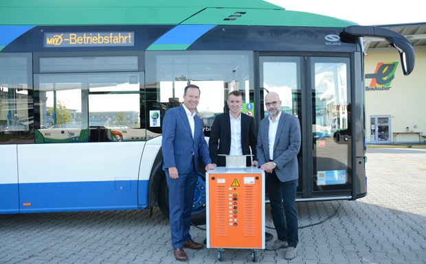 Mobiles Ladegerät für Elektrobus-Linie
