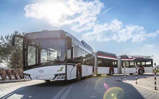 Emissionsfreie Solaris-Fahrzeuge auf der Busworld