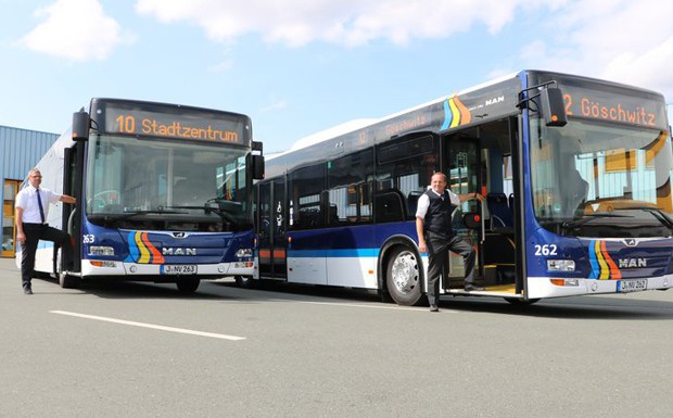 Zwei neue MAN-Busse für Jena