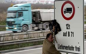 Verkehrsgewerbe Niedersachsen gegen Sperrung überörtlicher Straßen