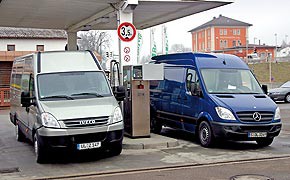 Mercedes Sprinter 316 NGT vs. Iveco Daily CNG