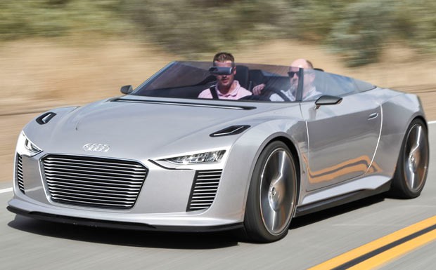 Konzeptstudie: Ausfahrt mit dem Audi e-tron Spyder