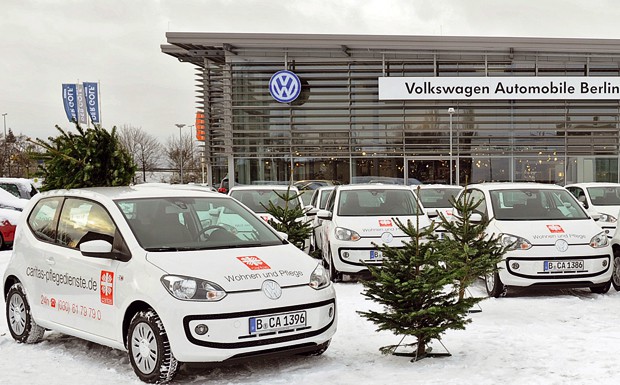 Übergabe: VW up springt in zwei Flotten