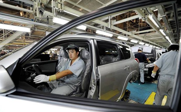 Inselstreit: Toyota hält Bänder in China an