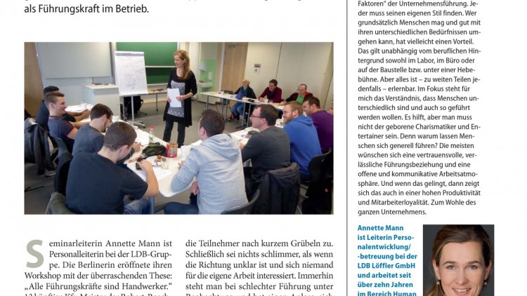 Kfz-Meisterschule beim ASM 2014: "Alle Führungskräfte sind Handwerker "