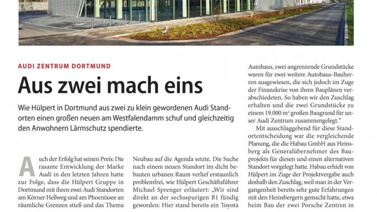 Audi Zentrum Dortmund: Aus zwei mach eins
