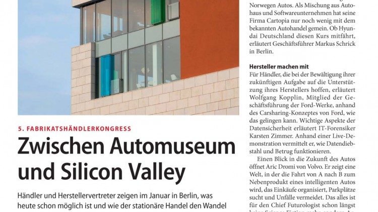 5. Fabrikatshändlerkongress: Zwischen Automuseum und Silicon Valley