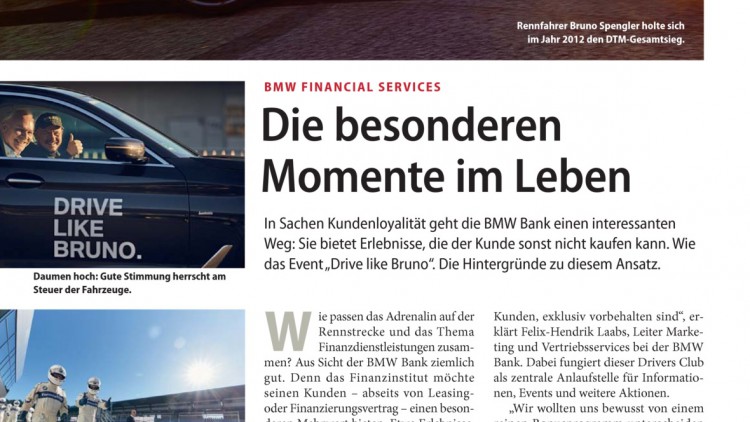 BMW Financial Services: Die besonderen Momente im Leben