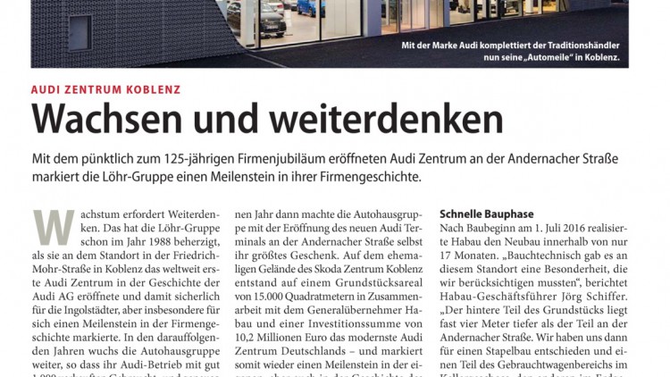 Audi Zentrum Koblenz: Wachsen und weiterdenken