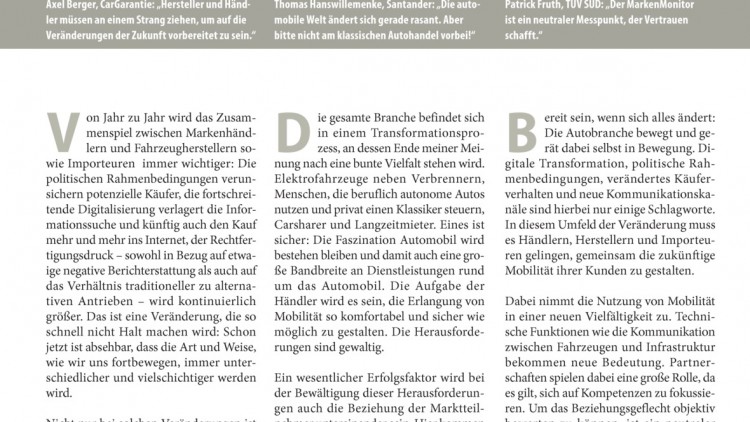Ausgabe 21/2018: Patrick Fruth, TÜV SÜD: "Der MarkenMonitor ist ein neutraler Messpunkt, der Vertrauen schafft."