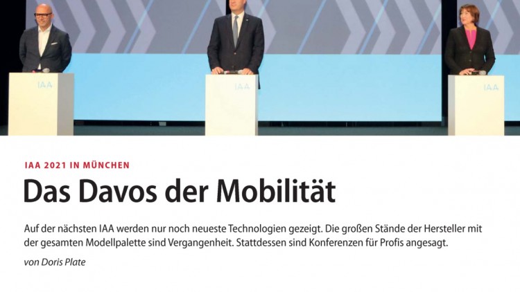 IAA 2021 in München: Das Davos der Mobilität