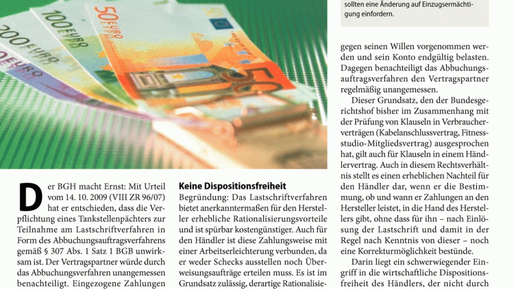 Ausgabe 05/2010: Aus Für Abbuchung