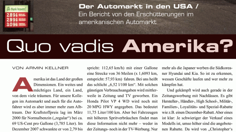 Ausgabe 05/2008: Quo vadis Amerika?