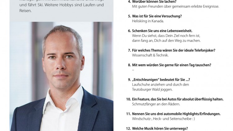 Fünfzehn Fragen: Marco Heistermann Leiter Vertrieb Gewerbe & Großkunden, Lease/Fleet/Rental bei Carglass