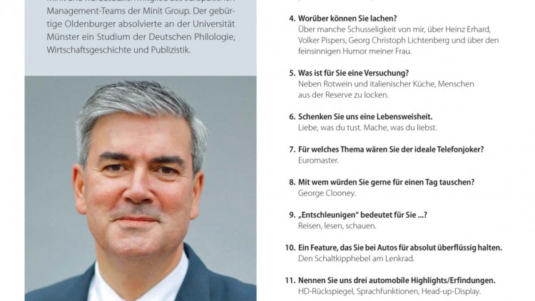Fünfzehn Fragen: " Liebe, was du tust. Mache, was du liebst. " - Andreas Berents Geschäftsführer Euromaster Deutschland und Österreich