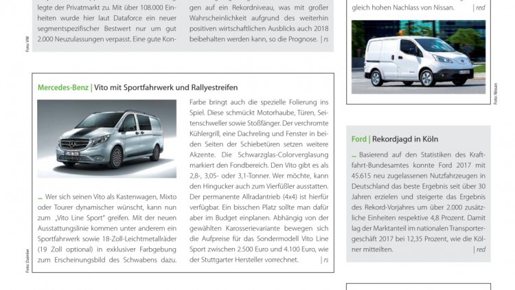 Mercedes-Benz: Vito mit Sportfahrwerk und Rallyestreifen