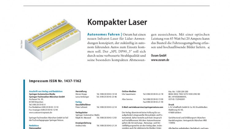 Kompakter Laser