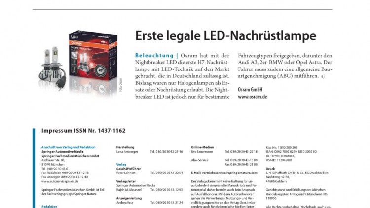 Erste legale LED-Nachrüstlampe
