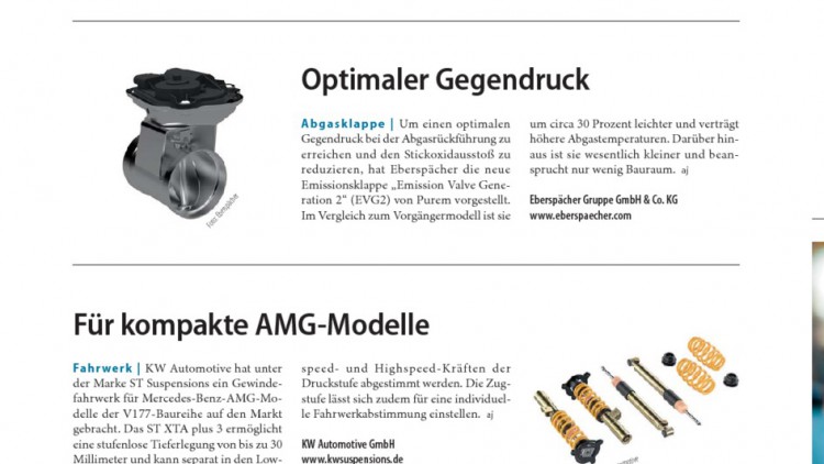 Für kompakte AMG-Modelle