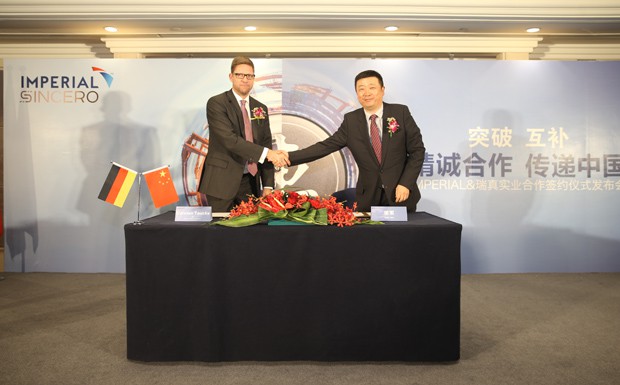 Imperial und Sincero gründen Joint Venture in China