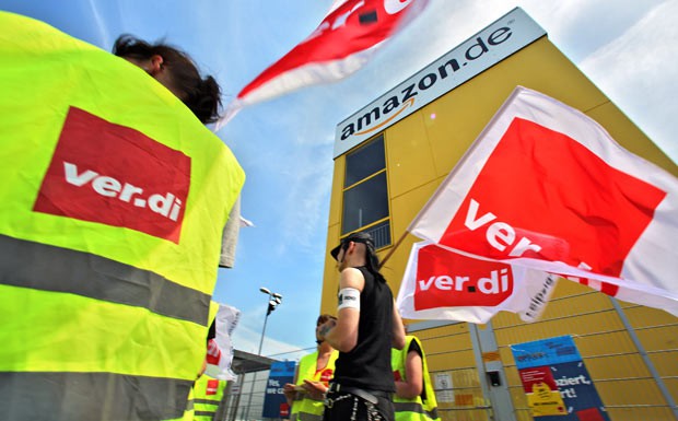 Amazon-Beschäftigte setzen Streiks fort