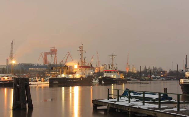 Neuer Hafen in Emden