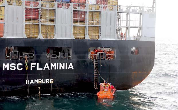 „Flaminia“ liegt in rumänischem Hafen 