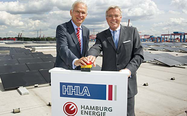 Solarstrom aus dem Hamburger Hafen