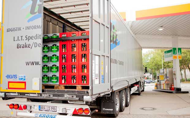 L.I.T. transportiert Bier in Erdgas-Fahrzeug